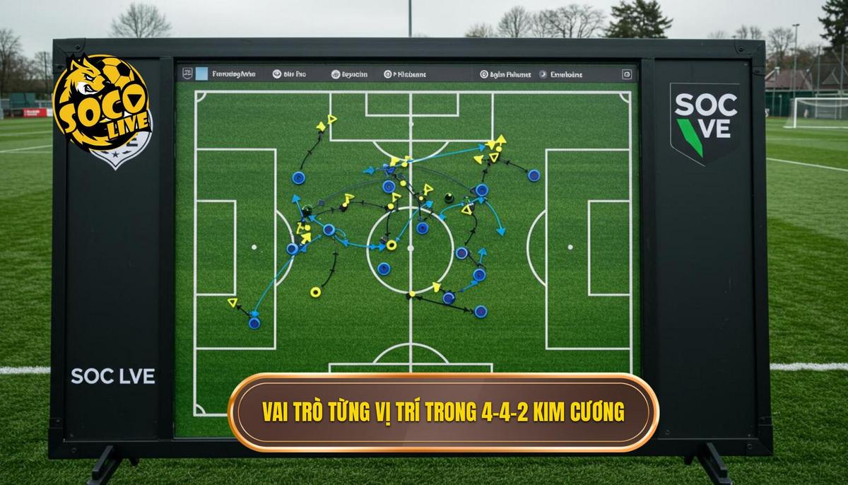 Phần 2_ Vai trò chi tiết của từng vị trí trong 4-4-2 Diamond